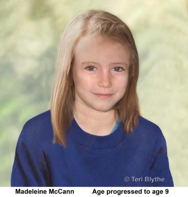 Madeleine McCann Age Progression Image (age 9)