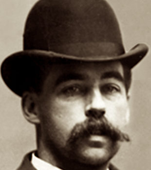 H.H. Holmes, one of America's First Serial Killers - image updated by JD Crighton, all rights reserved